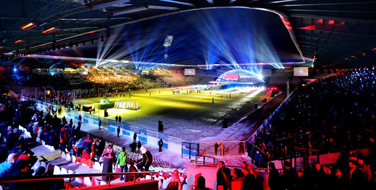 Türkiye’nin ilk kez ev sahipliğinde Erzurum’da düzenlenen EYOF 2017’nin açılışı,