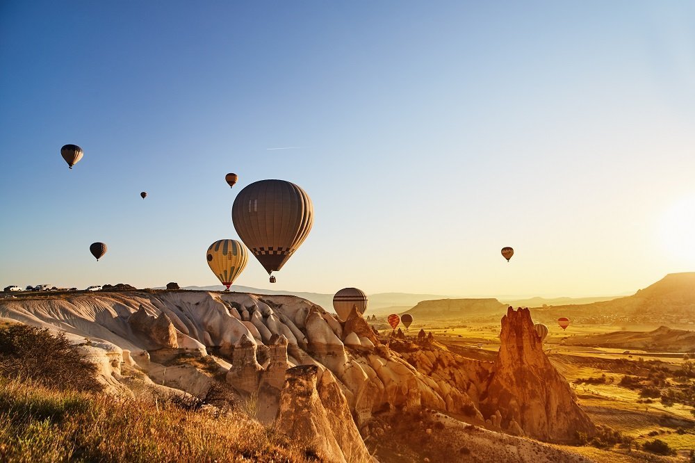 Türkiye’nin önemli turizm merkezlerinden Kapadokya bölgesindeki sıcak hava balon turlarının,