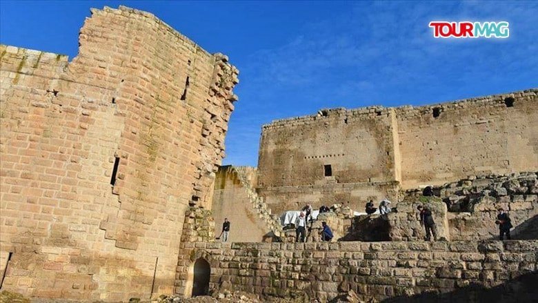 The main gate of the 9-century-old Harran Palace in Turkey’s