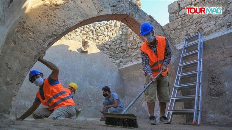 Artifacts including toys and coins have been found during excavation