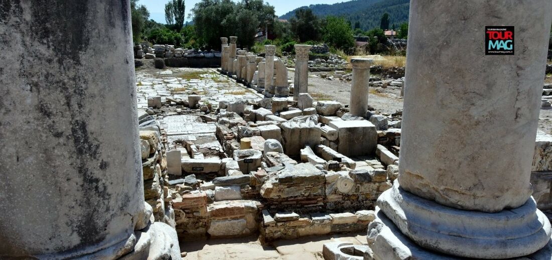 Unearthed columns in the 3,000-year-old Lagina Hecate Sanctuary, once a center