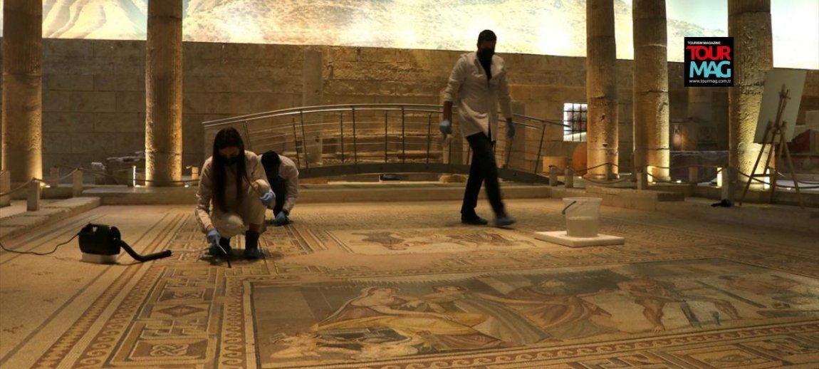 The unique mosaics in the Zeugma Mosaic Museum, one of the world’s
