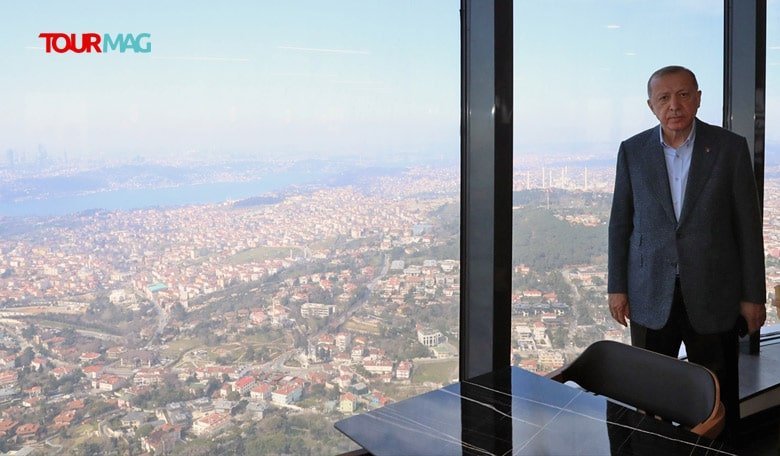 Türkiye Cumhurbaşkanı Recep Tayyip Erdoğan, Çamlıca Kulesi ‘nde incelemelerde bulundu.