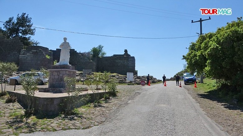 The archaeological site of Assos in Turkey’s northwestern Canakkale province