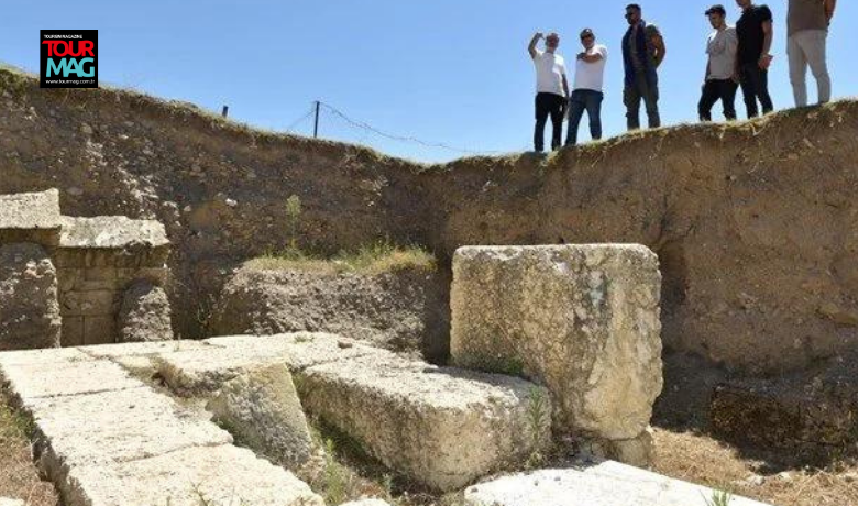 Kastamonu’nun Taşköprü ilçesindeki Pompeiopolis Antik Kenti’nde villa ve tiyatro yapılarının