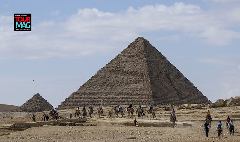 Egypt, where the Cheops pyramid, one of the seven wonders