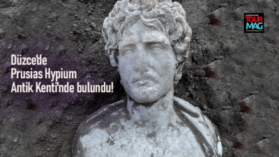 Düzce’nin Konuralp bölgesindeki Prusias Ad Hypium Antik Kenti’nde devam eden