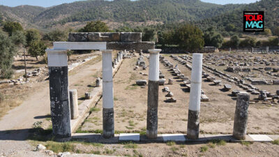 Muğla’nın Milas ilçesinde, Zeus Lepsynos Tapınağı’nın da bulunduğu Euromos Antik