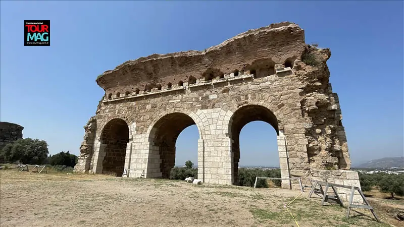 Aydın’ın Efeler ilçesindeki Tralleis Antik Kenti’nin ağustos ayında ziyarete açılması