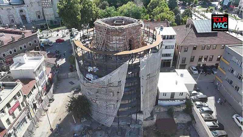 Edirne’de restorasyonu süren Roma dönemi mirası Makedon Kulesi, “Galata Kulesi”